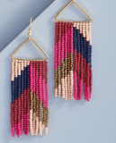 Mondrian Fringe Earrings