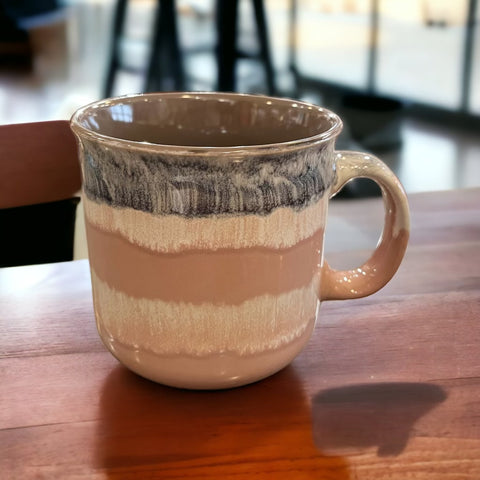 Drip Glaze Earth Tone 18oz Mug