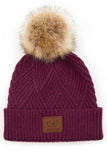 C.C Heather Beanie Pom Hat