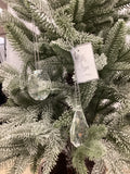 Clear Glass Drop Ornaments