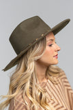 Delicate Trim Wool Panama Hat