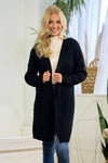 Cable Knit Hooded Cardigan