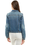 Stretch Ladies Casual Denim Jacket