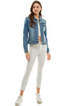 Stretch Ladies Casual Denim Jacket