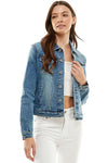 Stretch Ladies Casual Denim Jacket