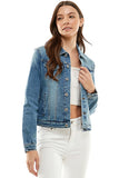 Stretch Ladies Casual Denim Jacket