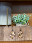 Large Whale Laser Earring