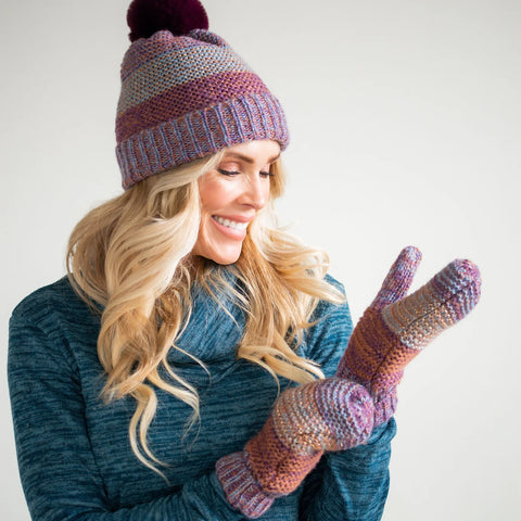 Knit Stripe Mittens