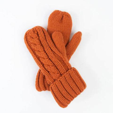 Cable Knit Mittens