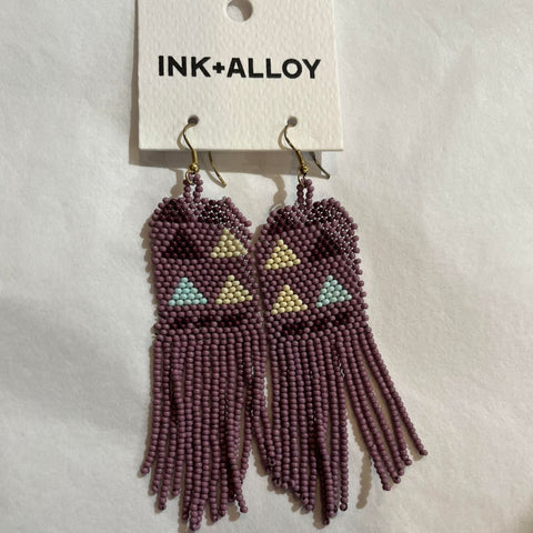 Lilac Diamond Earrings