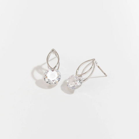 Dazzlers Oval W/Stone Earrings