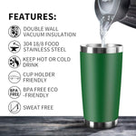 Black 20oz Stainless Steel Tumbler