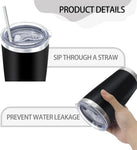 Black 20oz Stainless Steel Tumbler