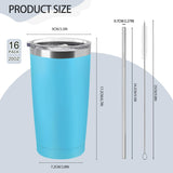 Black 20oz Stainless Steel Tumbler