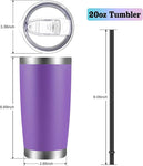 Black 20oz Stainless Steel Tumbler