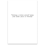 Prune Juice Greeting Card