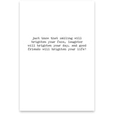 Brighten Life Greeting Card