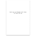 Go Missing Greeting Card