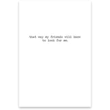 Go Missing Greeting Card