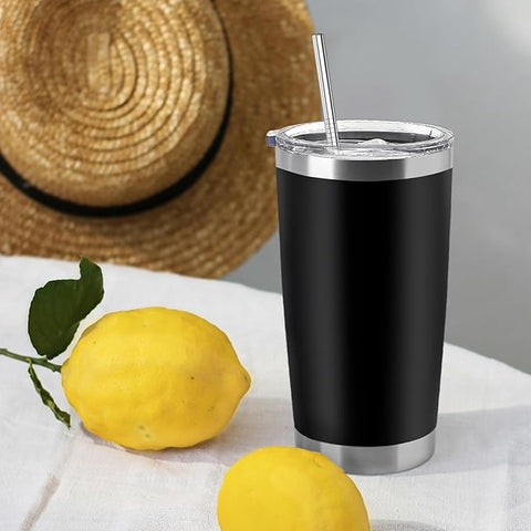 Black 20oz Stainless Steel Tumbler