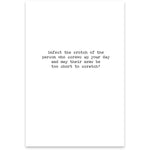May the fleas of...Greeting Card