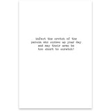 May the fleas of...Greeting Card