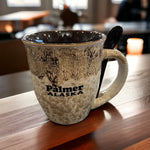 Palmer Alaska Drip Glaze 18oz Mug w/ Spoon