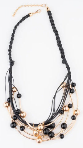 Rhea Multi Row Beaded Necklace