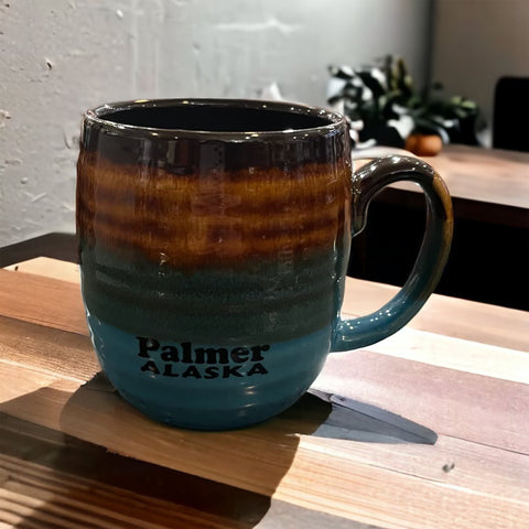 Palmer Alaska Drip Glaze Dark 18oz Mug