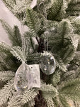 Clear Glass Drop Ornaments