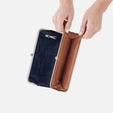 Lauren Clutch Wallet in Polished Leather