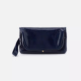 Lauren Wristlet in Polished Leather