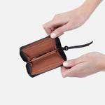 Nila Small Zip Around Wallet in Pebbled Leather