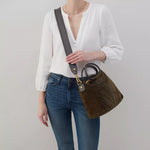 Sheila Medium Satchel in Suede