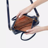 Sheila Top Zip Crossbody in Polished Leather