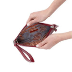 Vida Wristlet in Polished Leather