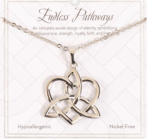 Silver Celtic Heart Necklace