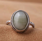 Green Vintage Oval Ring