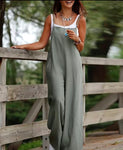 Light Green Wide Leg Jumpsuit
