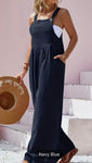 Navy  Wide Leg Jumpsuit
