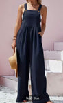 Navy  Wide Leg Jumpsuit
