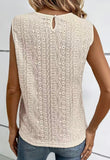 Cream Lace Tank Top