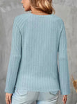 Slate Blue Retro Slim Crew Neck T-shirt