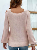 Blush Criss Cross Knit Sweater