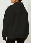 Black Textured Hoodie