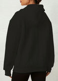 Black Textured Hoodie