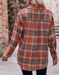 Pumpkin Plaid Lightweight Flannel