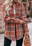 Pumpkin Plaid Lightweight Flannel