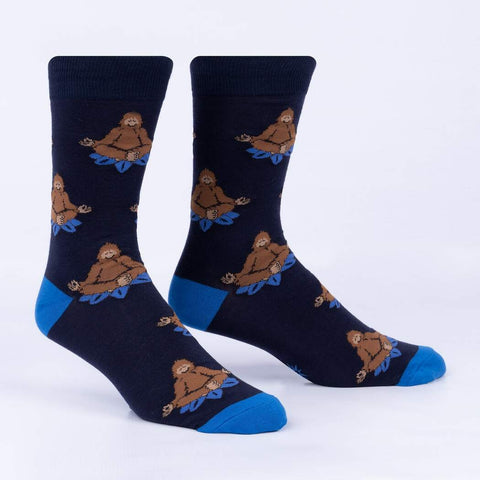 Meditating Bigfoot Crew Socks