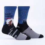 Live, Laugh, Lurk Crew Socks